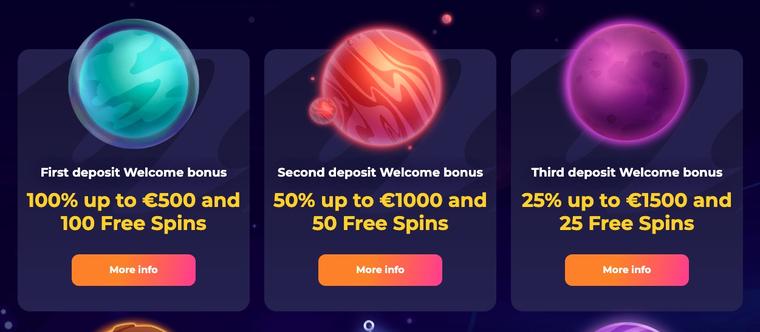 CosmicSlot Casino bonus